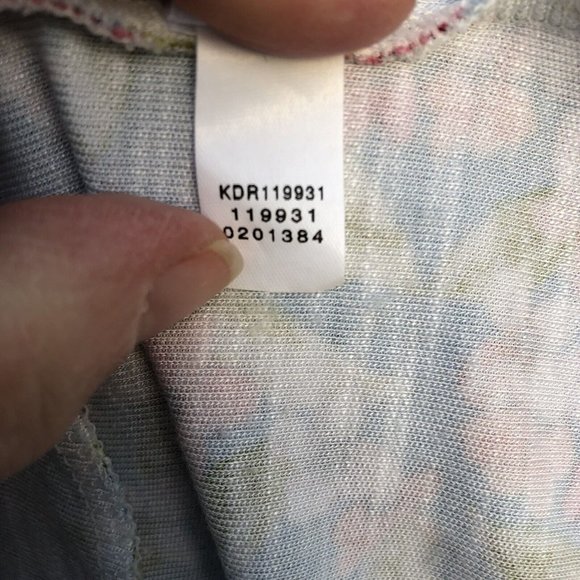 J. Jill Dress Layered Comfort Floral Stretch Pockets Spring Blue Size Small - Picture 10 of 10